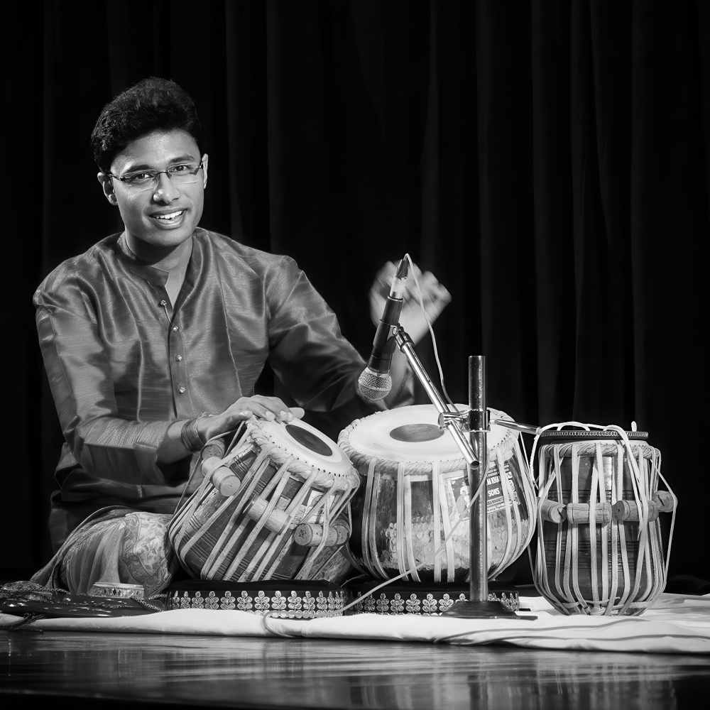 Ujith Udayakumar is a talented tabla player and BA student, recognized for his achievements in music competitions and honored by the Vice President of India.